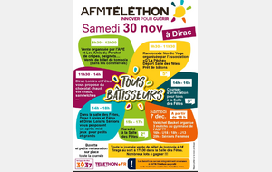 Téléthon à Dirac 30 novembre